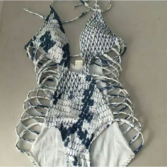 SNAKE PRINT  ONE PIECES SWIMSUIT - Picture 2 of 3